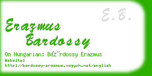 erazmus bardossy business card